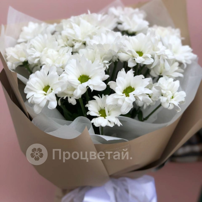 Букет из хризантем &laquo;Белое облако&raquo;